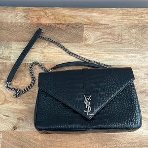 YSL-like bag in Black & Silver